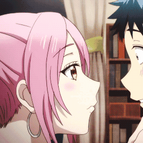 Anime anime kiss GIF - Find on GIFER