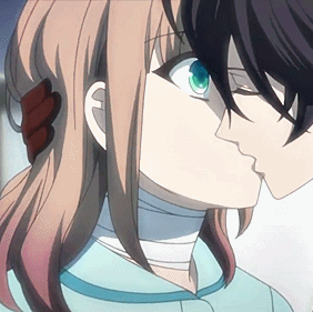 Ayano Sugiura Anime Kiss Scene GIF | GIFDB.com