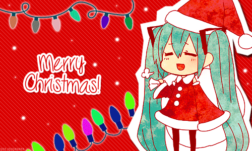 Anime Girl Merry Christmas, HD Png Download , Transparent Png Image -  PNGitem