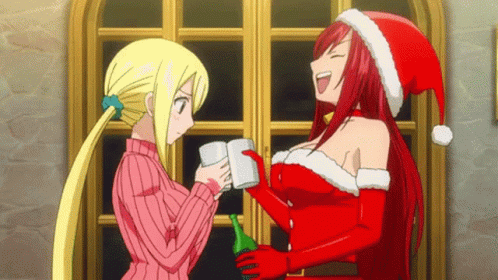 Nalu christmas and gif gif anime 1722092 on animeshercom