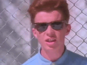 Does it count to be rickrolled if someone just straight up shows you a gif  of it but its random