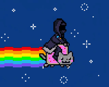 Animated Gif,Cartoon Cat Gif,Flying Cat Gif,Japanese Gif,Nyan Cat Gif,Rainbow Gif