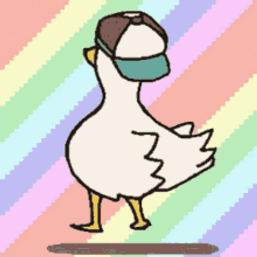 duck walk animated gif