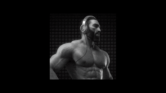 All GigaChad (also known as Average Enjoyer) is Russian menswear model  and bodybuilder Ernest Khalimov. Aside