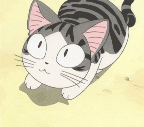happy anime cat gif