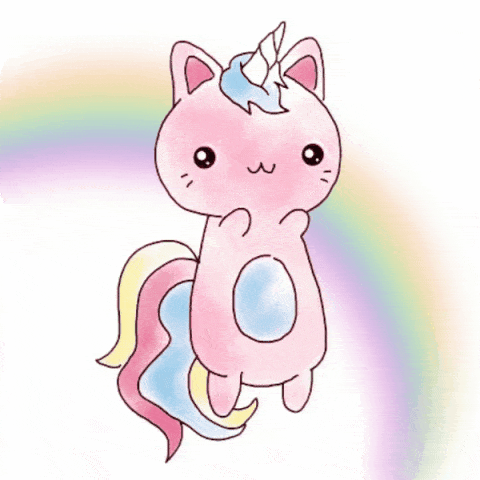 rainbow unicorn gif