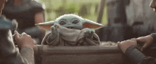 Baby Yoda Hi Gif