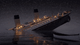 britannic sinking animation