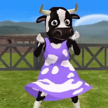 Cow Dance Gif,Cute Cow Gif,Farm Gif,Funny Cow Gif,Happy Cow Gif,Polish Cow Gif