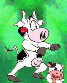 dancing cow animated gif