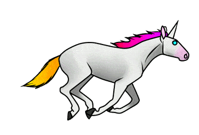 Animal Gif,Animated Gif,Colored Gif,Cute Gif,Funny Gif,Horse Gif,Movement Gif,Running Gif,Unicorn Gif